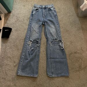 PacSun High Rise Distressed Denim Jeans